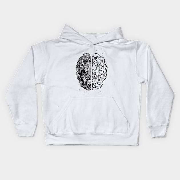 Artificial intelligence Kids Hoodie by erzebeth